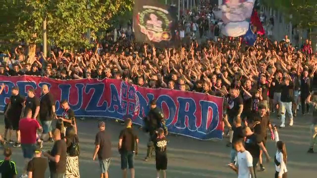 FCSB - DAC Dunajska | Atmosferă incendiară la Arena Națională înaintea meciului. Cum și-a susținut Peluza Nord favoriții_10