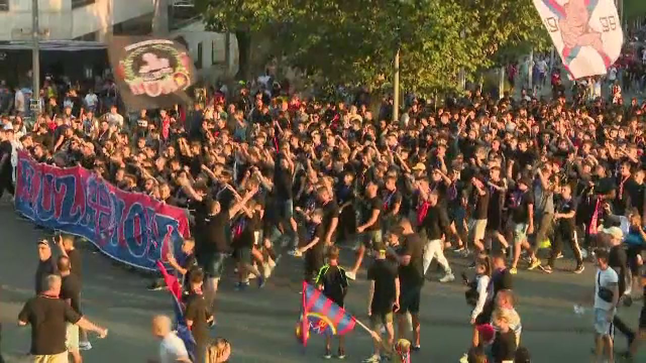 FCSB - DAC Dunajska | Atmosferă incendiară la Arena Națională înaintea meciului. Cum și-a susținut Peluza Nord favoriții_11