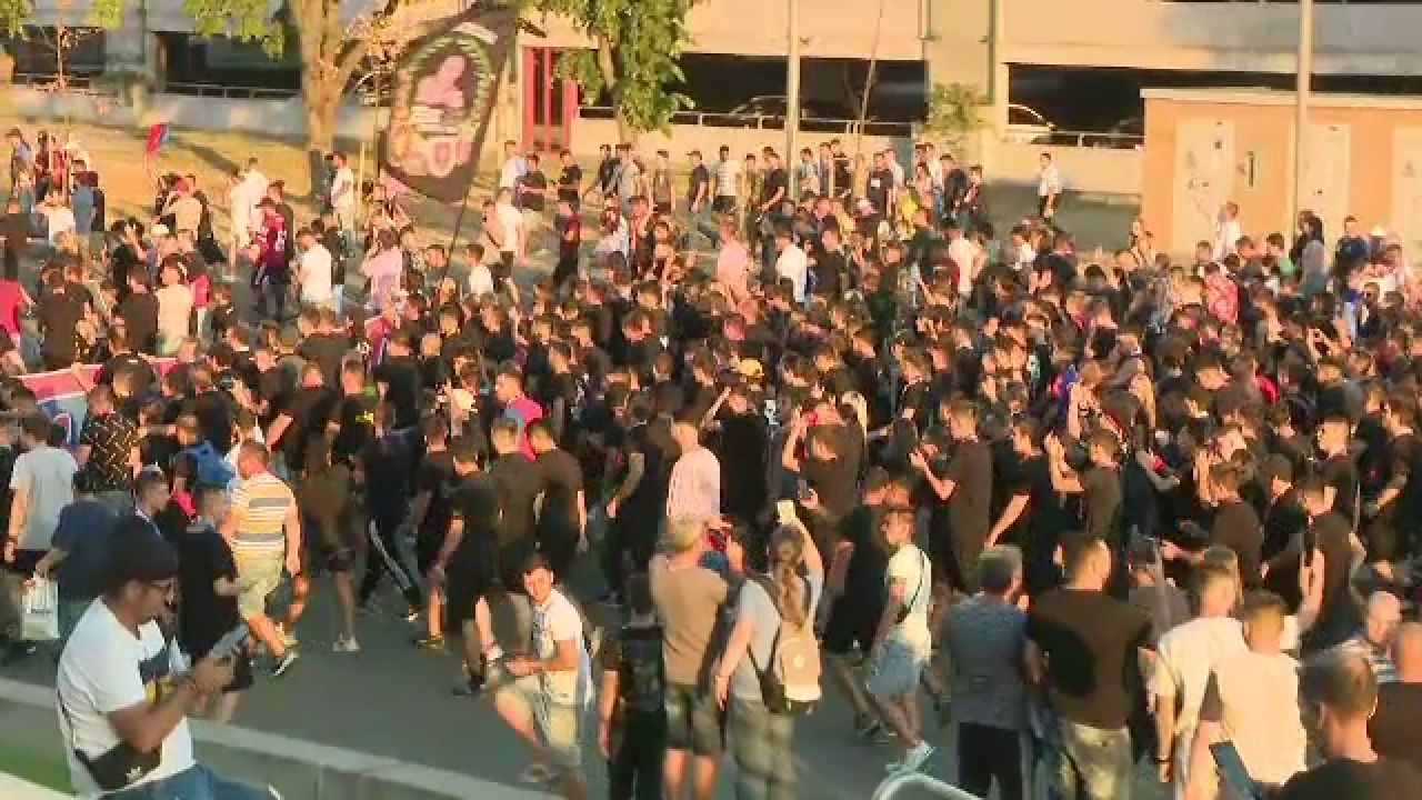 FCSB - DAC Dunajska | Atmosferă incendiară la Arena Națională înaintea meciului. Cum și-a susținut Peluza Nord favoriții_12