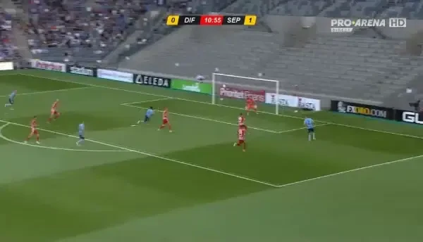 Djurgarden - Sepsi. GOL Hampus Finndell, minutul 12
