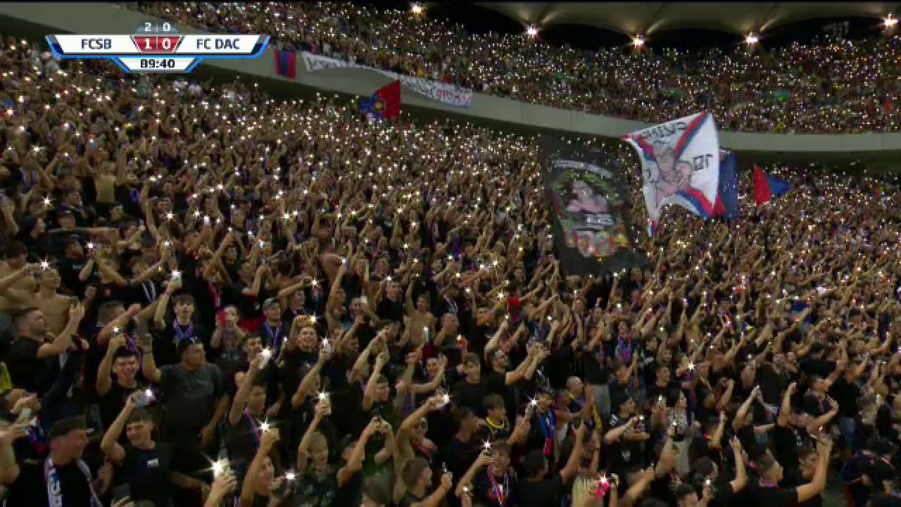 Momente de senzație pe Arena Națională! Fanii FCSB au oferit imaginile serii! Super-atmosfera făcută pe finalul meciului _3