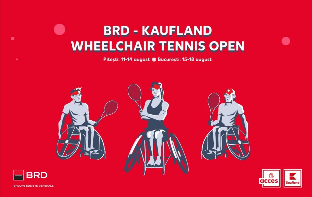 (P) Kaufland Rom&acirc;nia susține turneele din seria Wheelchair Tennis Open, organizate la Pitești și București