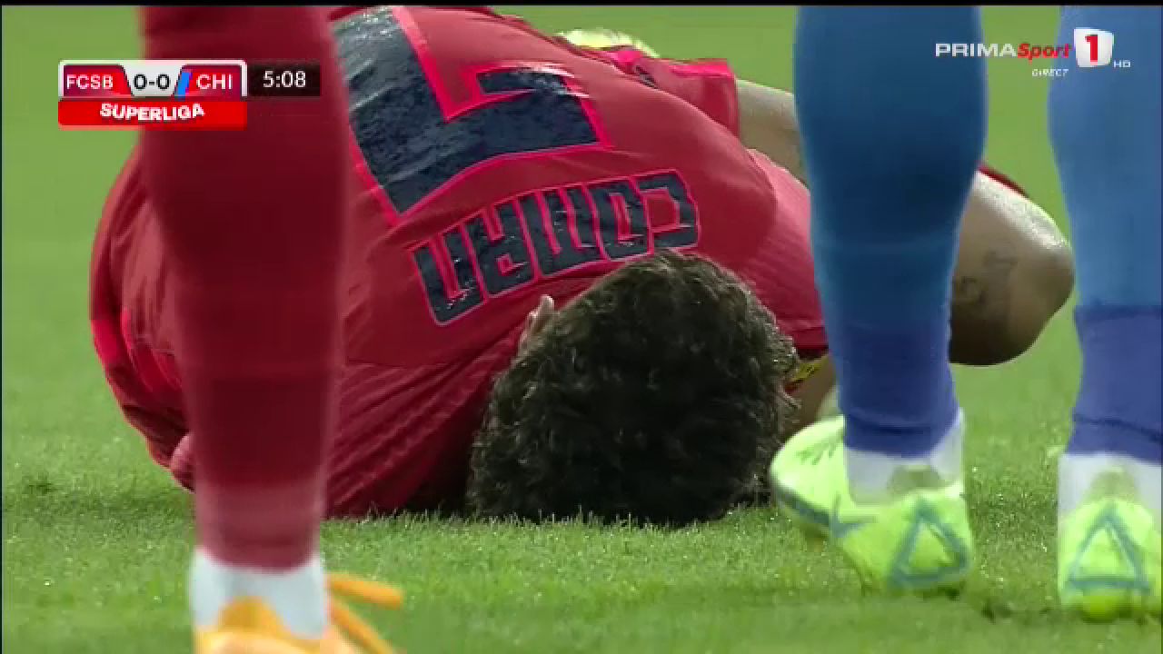 Emoții pentru fanii FCSB-ului! Florinel Coman, faultat grosolan de Neguț! Atacantul Chindiei a văzut cartonașul roșu _6