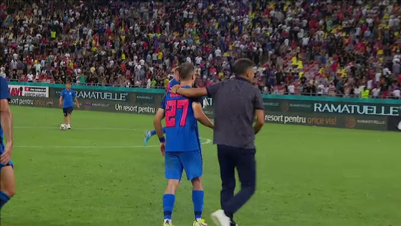Imaginile care nu s-au văzut la TV: ce a făcut Nicolae Dică pe teren, imediat după FCSB - Viking_6