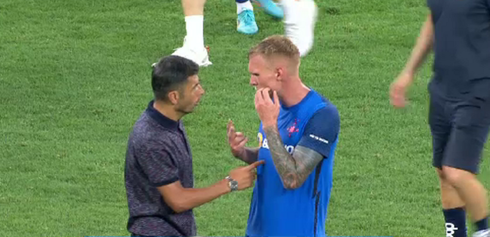 Imaginile care nu s-au văzut la TV: ce a făcut Nicolae Dică pe teren, imediat după FCSB - Viking_14