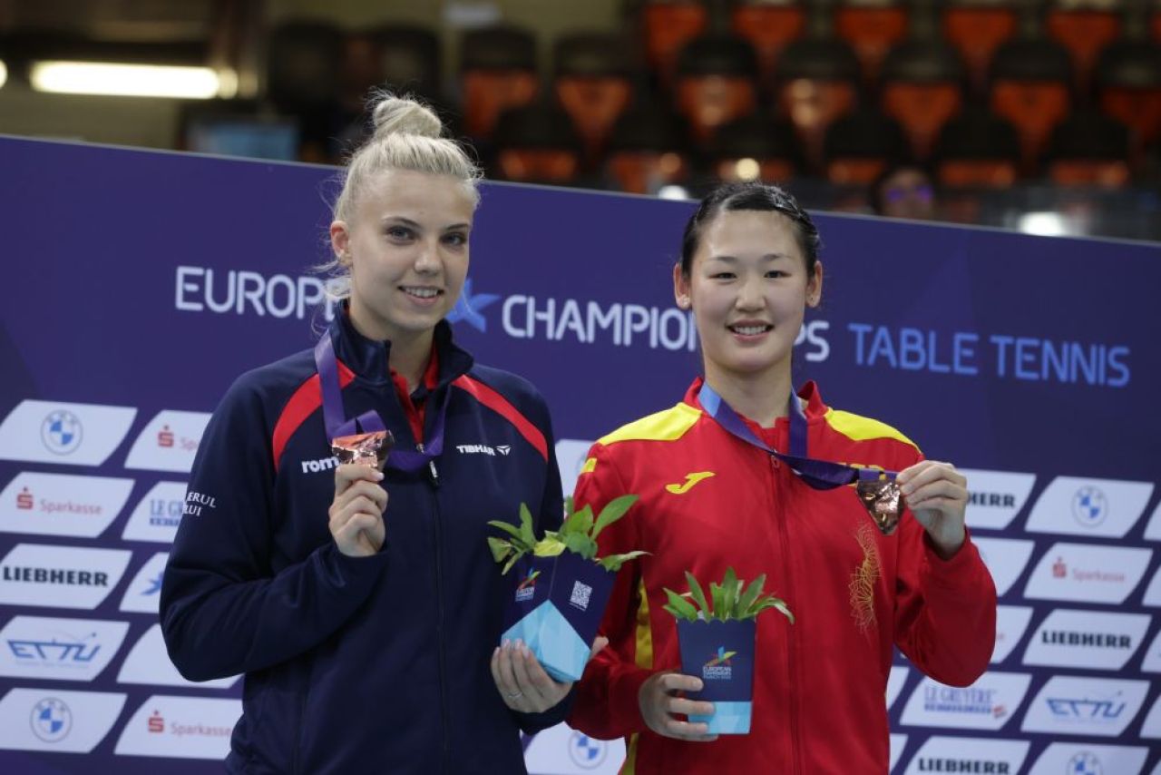 Adina Diaconu, premieră în carieră la Europenele de tenis de masă. Ce a declarat sportiva după bronzul obținut la dublu_4