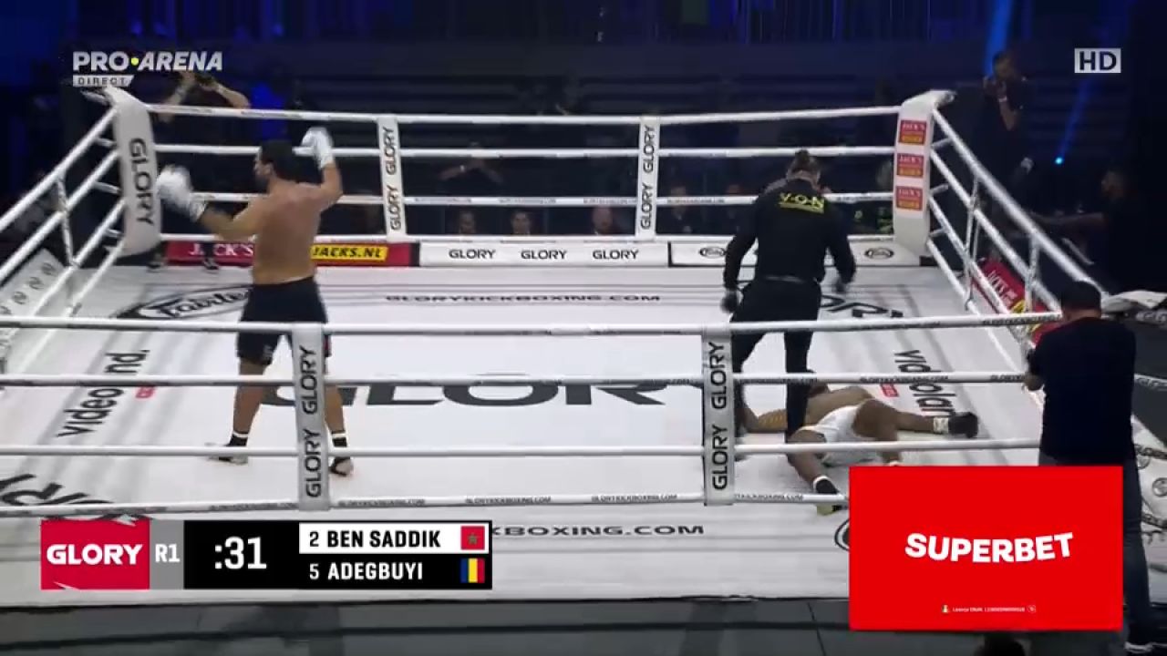 Benny Adegbuyi pierde în fața lui Ben Saddik | Românul este învins prin KO devastator, încă din prima rundă _7