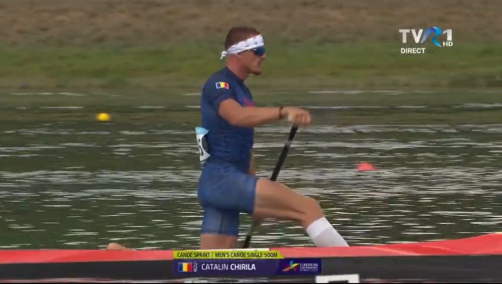 Nu cade de pe podium! Cătălin Chirilă, bronz la canoe simplu pe 500 de metri! Ce timp a scos campionul european la canoe simplu 1.000 metri&nbsp;
