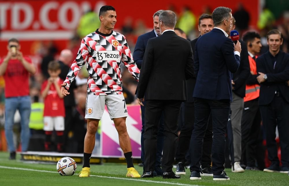 Cristiano Ronaldo l-a ignorat complet pe Jamie Carragher în direct: 