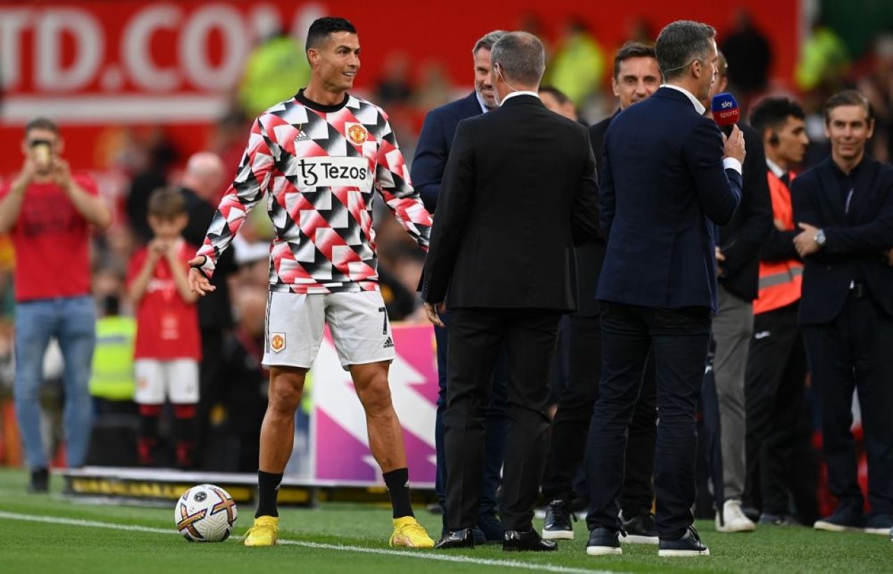 Cristiano Ronaldo l-a ignorat complet pe Jamie Carragher în direct: