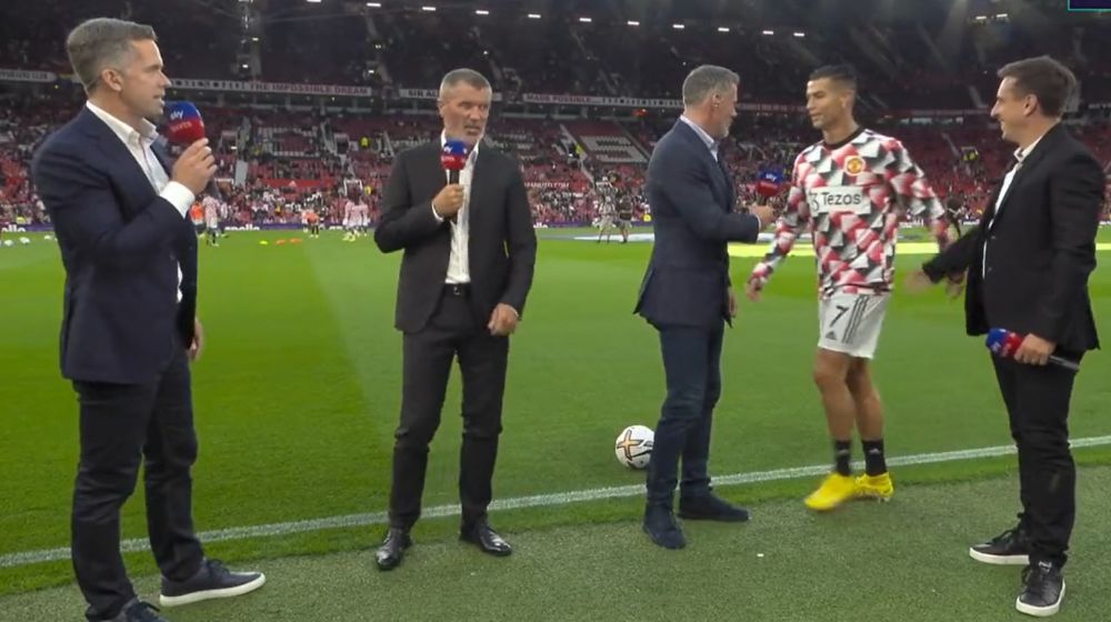 Reacția lui Jamie Carragher, după ce a fost ignorat complet de Cristiano Ronaldo înainte de Manchester United - Liverpool_1
