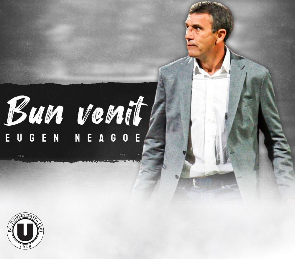 Eugen Neagoe, prezentat la U Cluj. Va debuta pe banca tehnică a ardelenilor în meciul cu FC Voluntari
