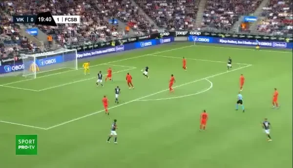 Viking - FCSB | Minutul 20: Ocazie Viking!