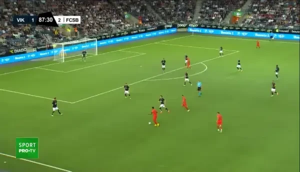 Viking - FCSB | Minutul 88: Ocazie FCSB!