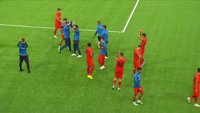Explozie de bucurie în Norvegia după calificarea lui FCSB! Imagini spectaculoase cu jucătorii și fanii români_12