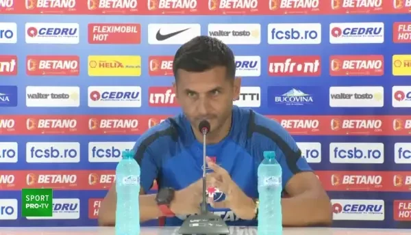 Conferință de presă Nicolae Dică &icirc;nainte de FCSB - Hermannstadt (27.08.2022)
