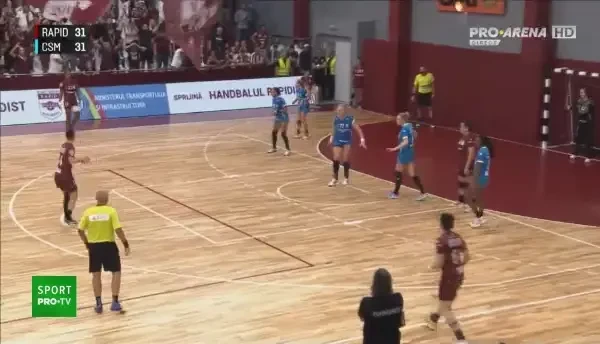 Rapid - CSM București 31-31 | Minutele dramatice din final