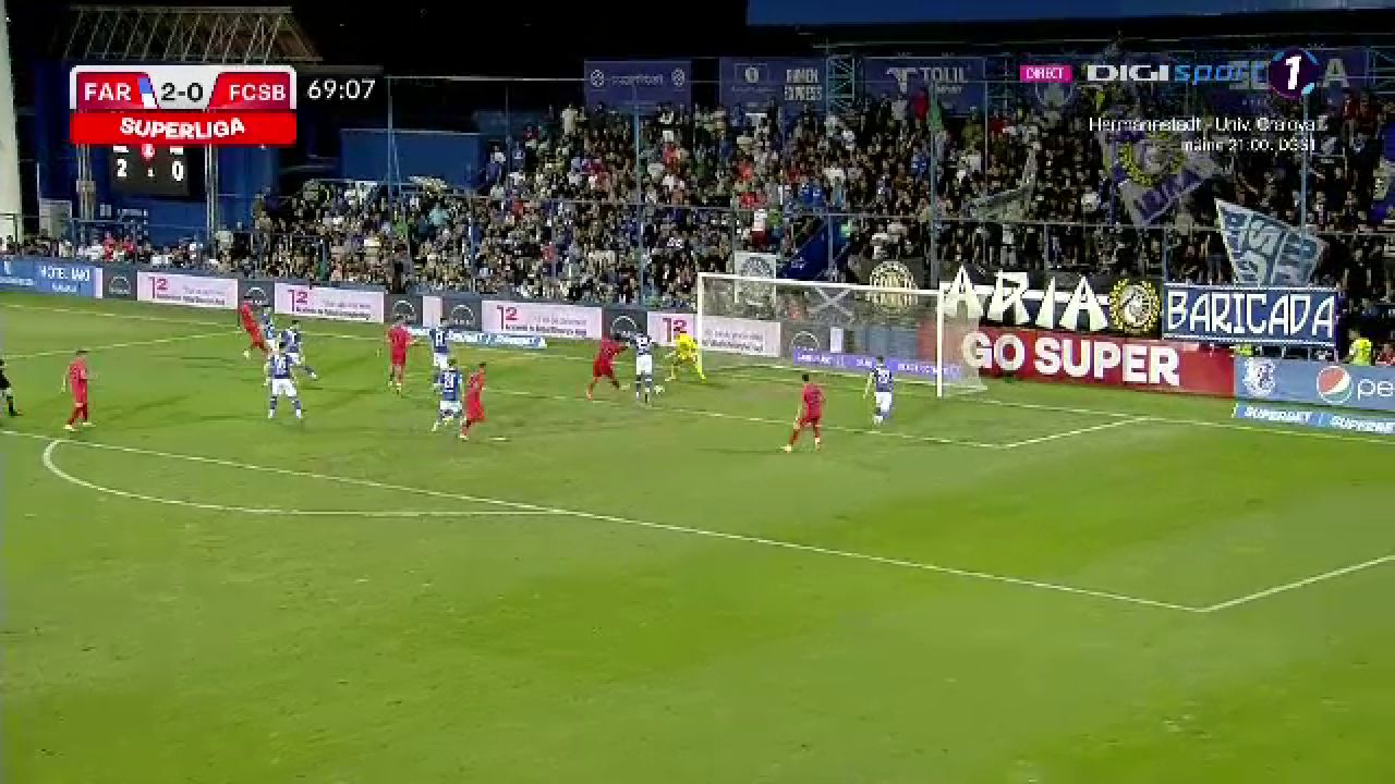 Andrea Compagno, gol la debut pentru FCSB! Finalizare de atacant veritabil contra Farului_1