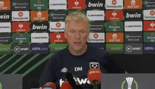 David Moyes, înainte de West Ham - FCSB (07.09.2022)