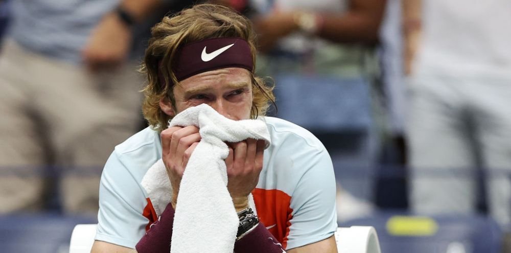 Alcaraz - Tiafoe și Ruud - Khachanov, semifinalele US Open 2022: eliminat în sferturi, Andrey Rublev a plâns ca un copil_29