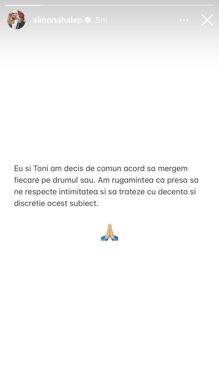Primul mesaj al Simonei Halep după ce a divorțat de Toni Iuruc _1