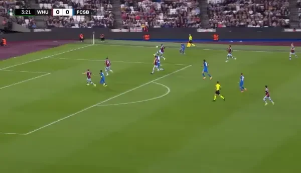 West Ham - FCSB | Ratare Andrea Compagno