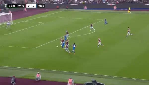 West Ham - FCSB | Cordea marchează și aruncă în aer London Stadium