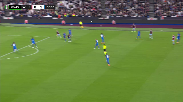 Arbitrul o pedepsește pe FCSB. West Ham înscrie golul egalizator dintr-un penalty contestat de 