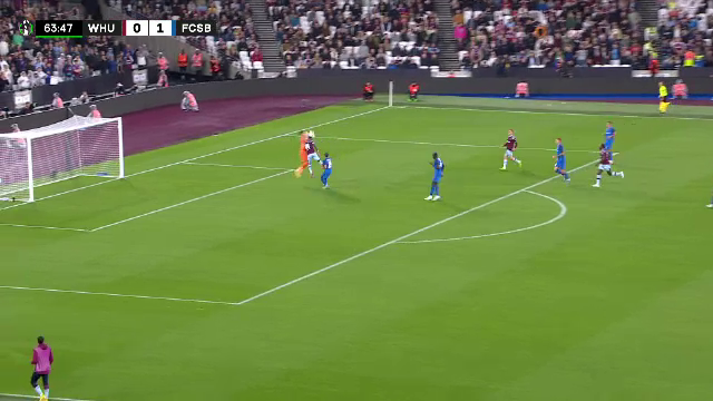 Arbitrul o pedepsește pe FCSB. West Ham înscrie golul egalizator dintr-un penalty contestat de 