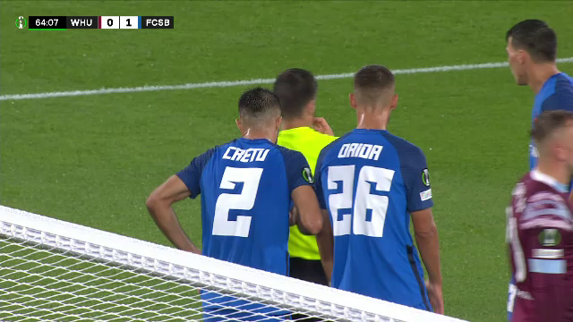 Arbitrul o pedepsește pe FCSB. West Ham înscrie golul egalizator dintr-un penalty contestat de 