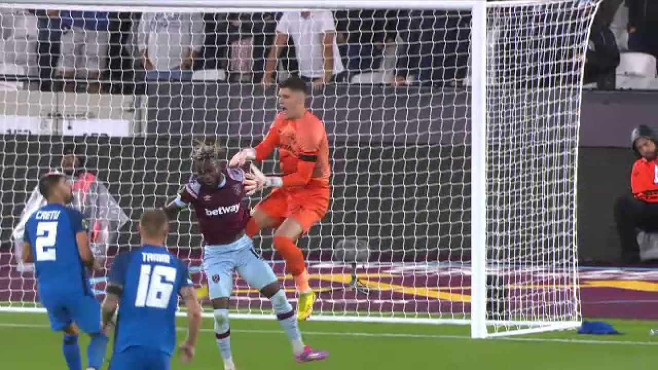 Arbitrul o pedepsește pe FCSB. West Ham înscrie golul egalizator dintr-un penalty contestat de