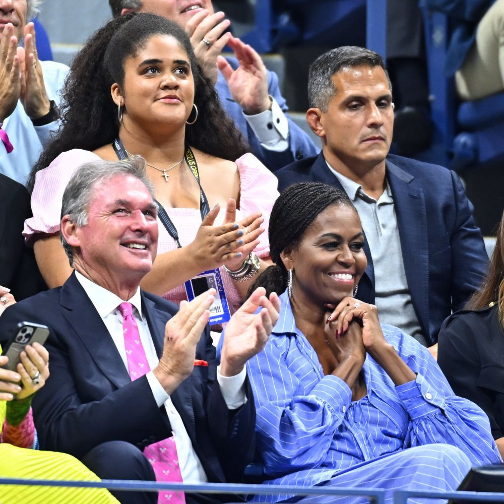 A lăsat-o cu gura căscată pe Michelle Obama! Reacție savuroasă a fostei prime doamne a Americii la US Open_4