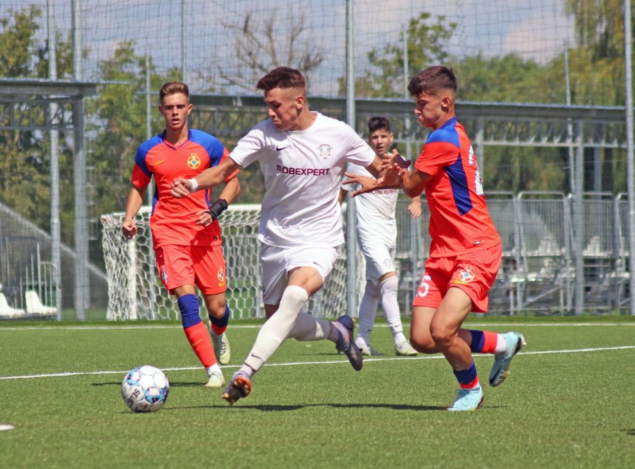 FCSB a învins Rapidul la un scor confortabil în Liga de Tineret. Conducea cu 4-0, în minutul 26_31