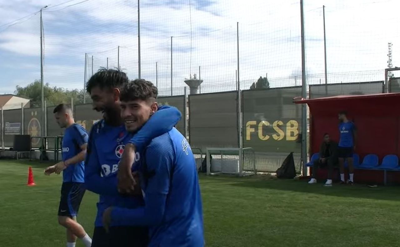 Billel Omrani, prezentat oficial de FCSB! Atacantul s-a antrenat sub comanda lui Nicolae Dică! Ce număr și-a ales jucătorul _1