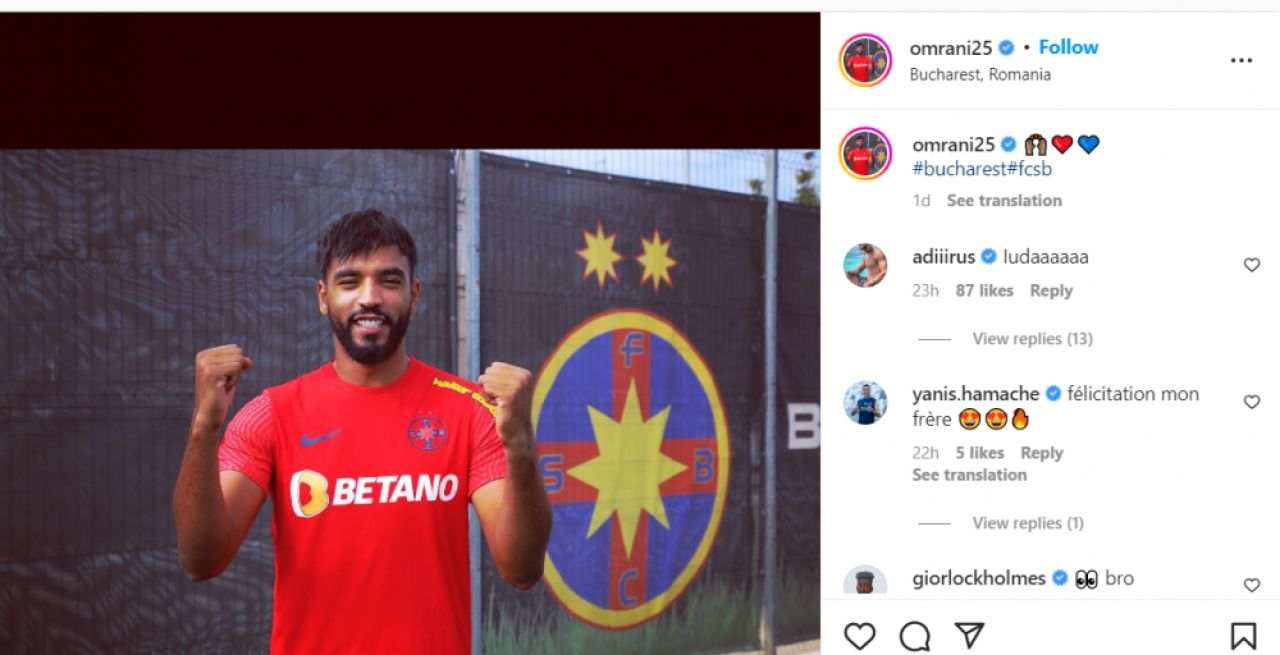 Billel Omrani, numit „Iuda” de un fost coechipier după ce a semnat cu FCSB! Ce i-a transmis Harlem Gnohere _2