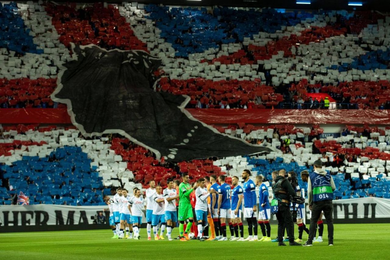 Omagiu pentru Regina Elisabeta a II-a în UEFA Champions League! Momentul emoționant de la Rangers - Napoli _5