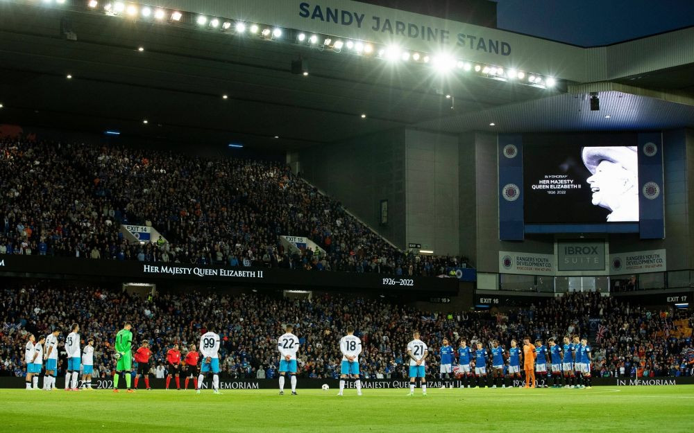 Omagiu pentru Regina Elisabeta a II-a în UEFA Champions League! Momentul emoționant de la Rangers - Napoli _11