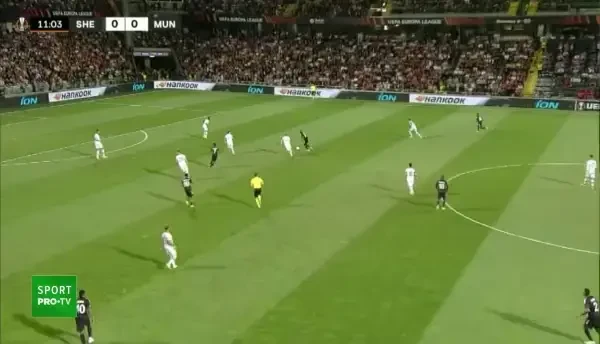 Sheriff, aproape să deschidă scorul în fața lui Manchester United!