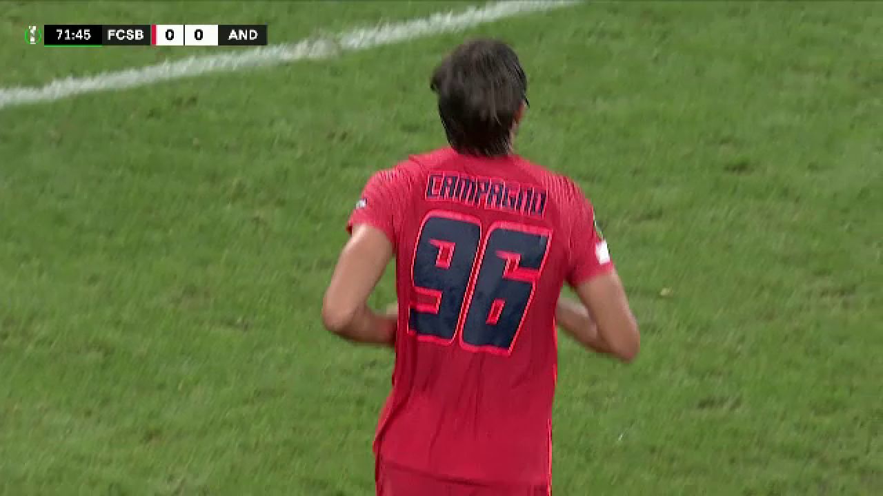 Andrea și mai cum? Numele italianului a fost scris greșit pe tricoul de joc în meciul cu Anderlecht _9