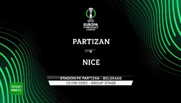 Rezumatul meciului Partizan - Nice 1-1