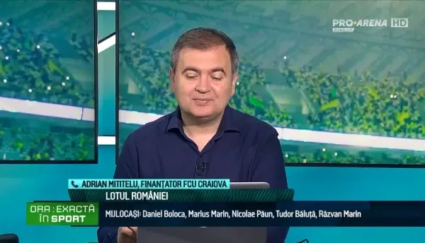 Adrian Mititelu, la Ora Exactă în Sport, pe PRO Arena (17/09/2022)