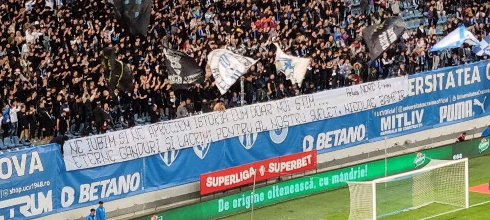 Gestul superb făcut de olteni înainte de startul meciului cu FCSB! Omagiul adus lui Nicolae Tică Zamfir_3