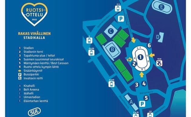 Stadionul străjuit de un turn înalt de 72 de metri. Tot ce trebuie să știi despre cea mai mare arenă din Finlanda. Meciul tricolorilor e vineri, de la 21:45_26