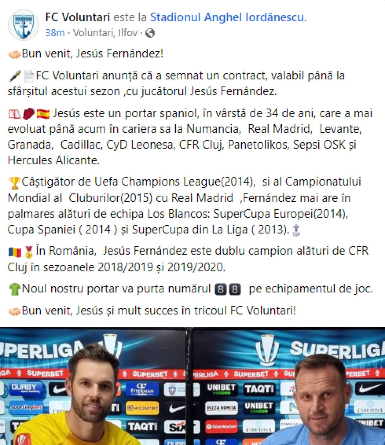 Oh, Jesus! Gafa de neclintit a lui FC Voluntari după ce a transferat un fotbalist care a câștigat Champions League cu Real Madrid_3