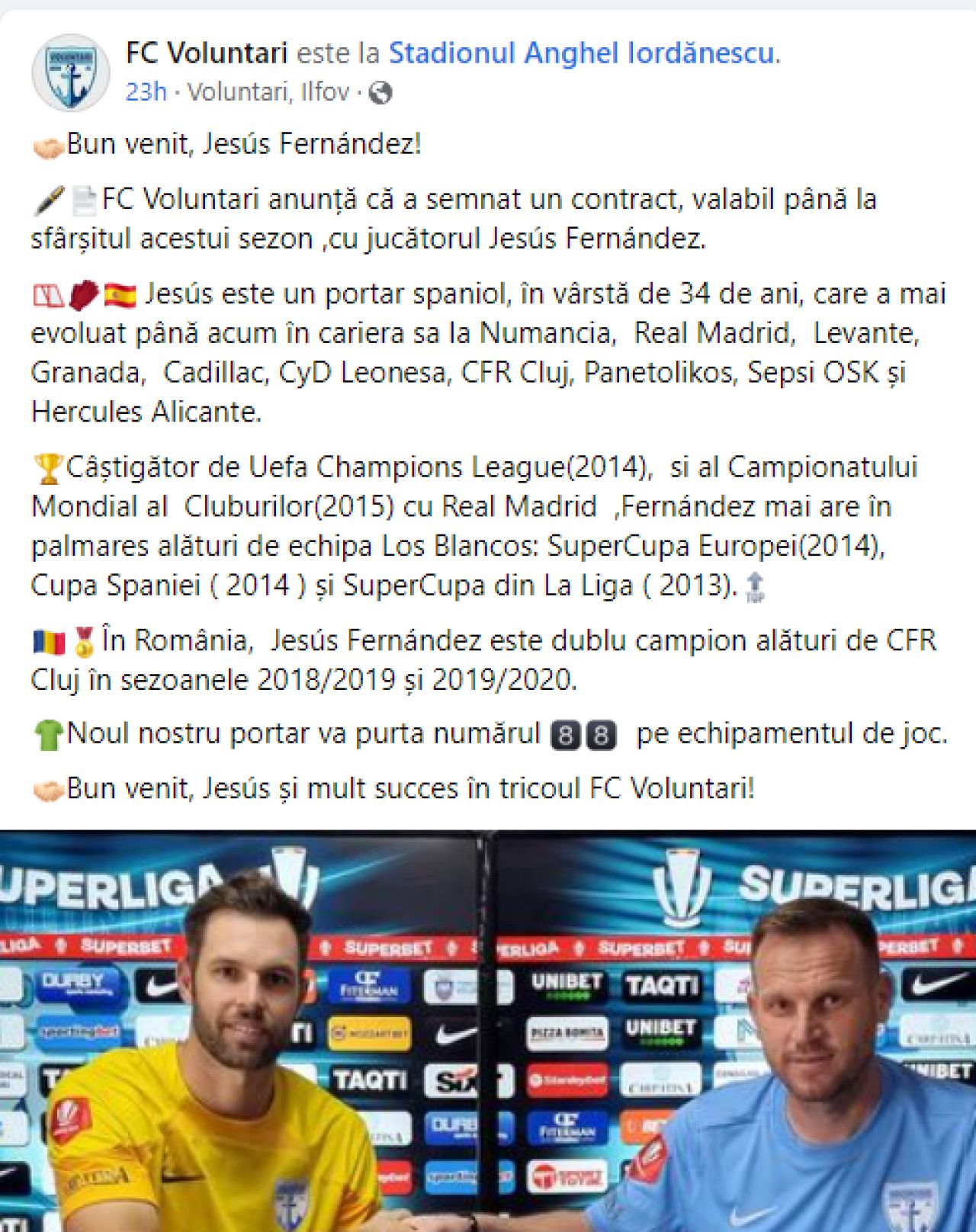 Oh, Jesus! Gafa de neclintit a lui FC Voluntari după ce a transferat un fotbalist care a câștigat Champions League cu Real Madrid_4