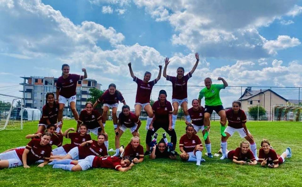 Rapid, debut science fiction în campionatul feminin: o fotbalistă a marcat 8 goluri, o alta doar 7 într-o repriză!_5