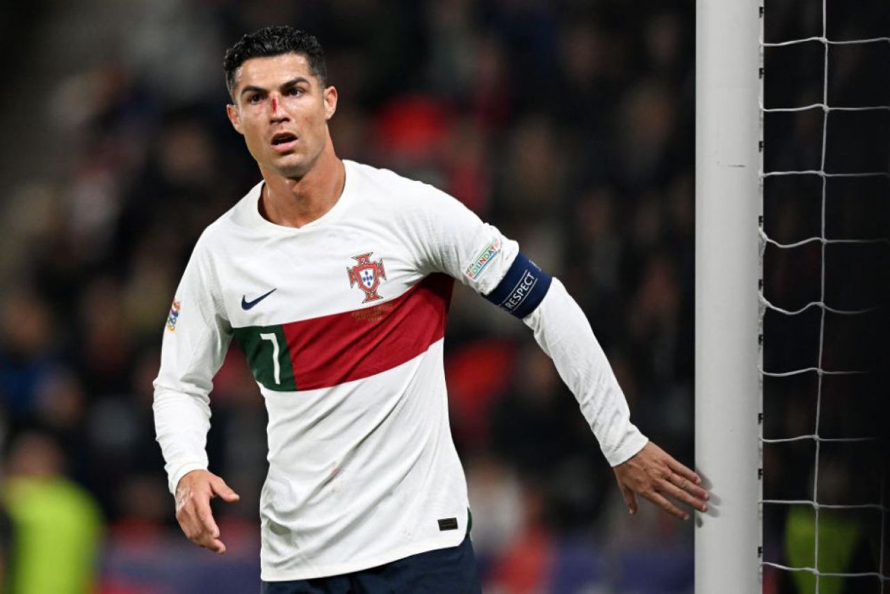 Imagini dure cu Cristiano Ronaldo! Fața i s-a umplut de sânge după o ciocnire cu portarul advers _21