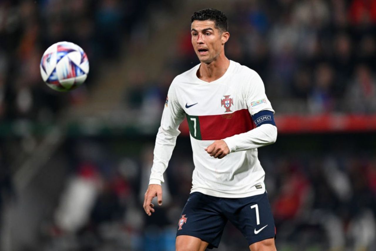 Imagini dure cu Cristiano Ronaldo! Fața i s-a umplut de sânge după o ciocnire cu portarul advers _22