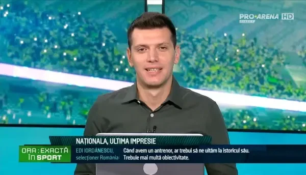 Ionel Ganea, &icirc;n direct la Ora Exactă &icirc;n Sport, pe PRO Arena (26/09/2022)