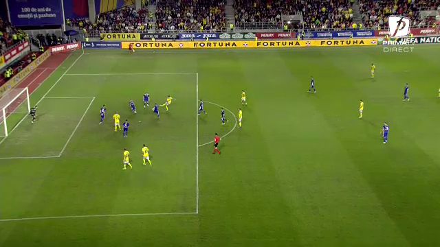 Giuleștiul a erupt! Dennis Man a marcat un gol superb împotriva Bosniei. Cum a înscris